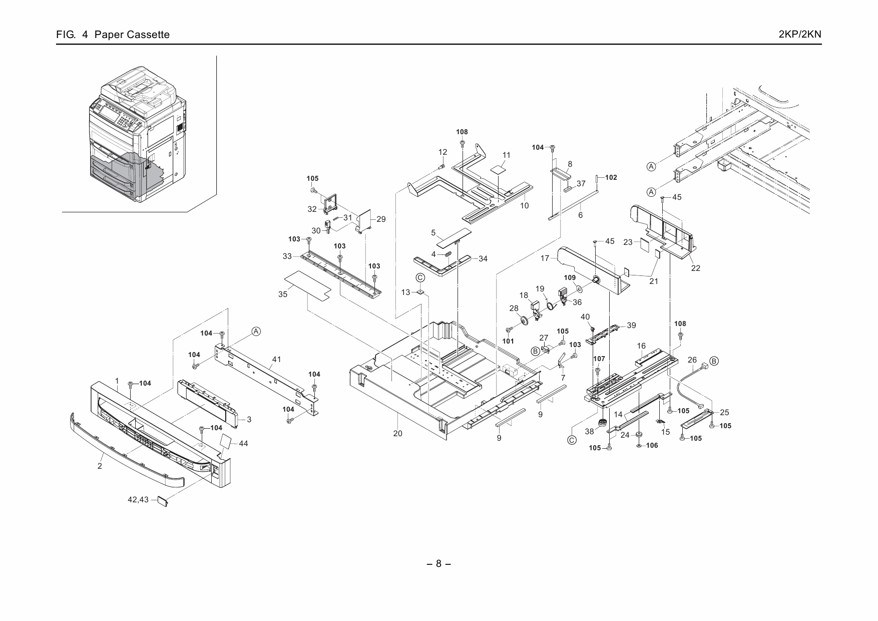 KYOCERA MFP TASKalfa-620 820 Parts and Service Manual-6